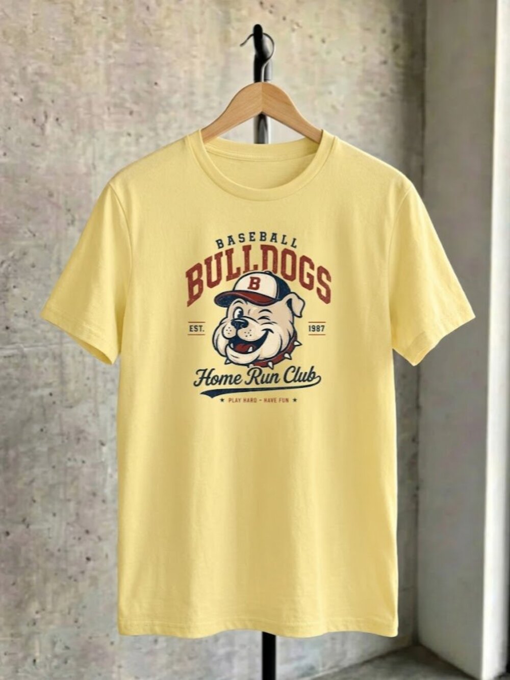 Baseball Bulldogs Graphic Tee, Vintage Sports T-Shirt, Retro Baseball Style